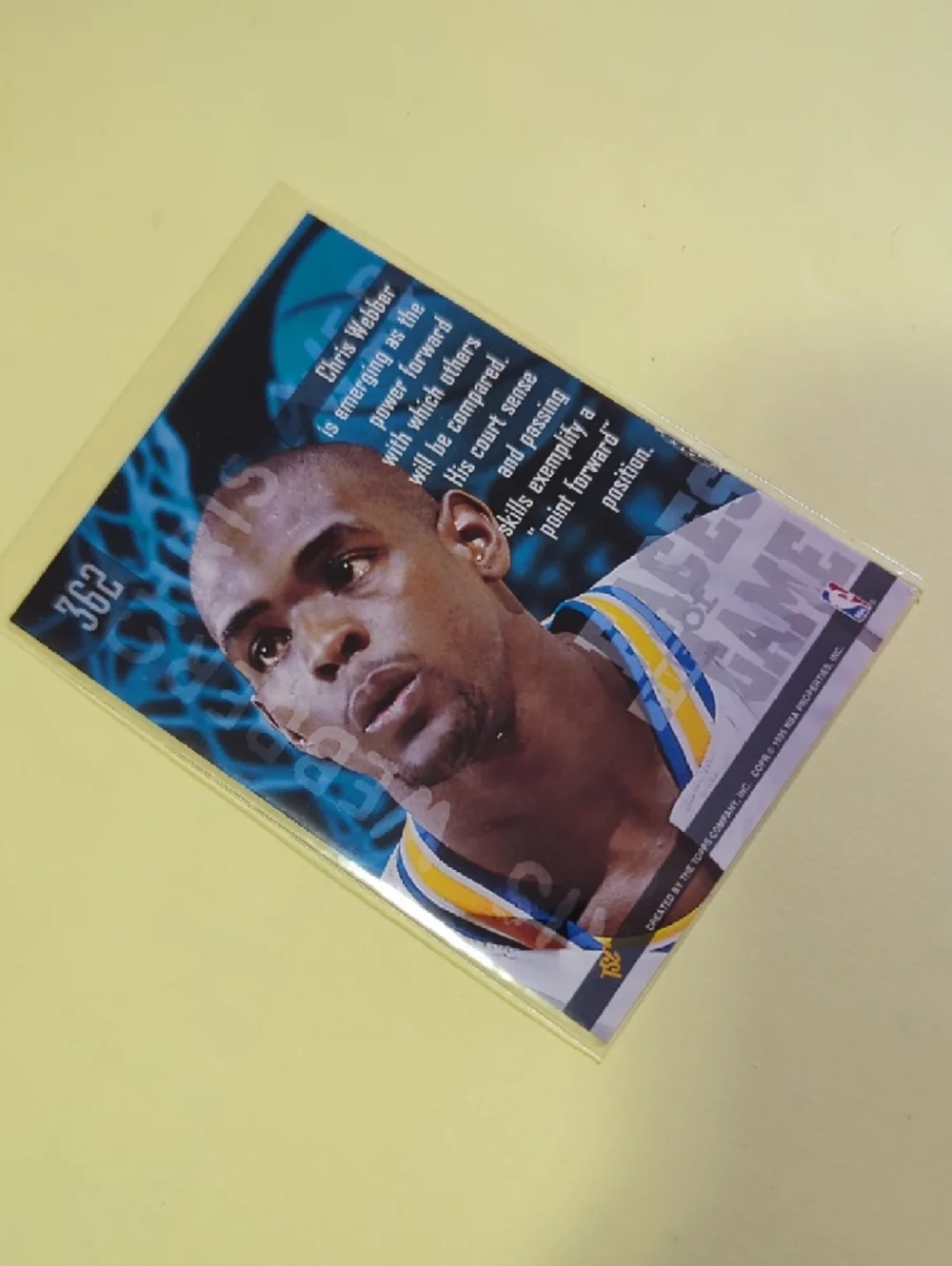 Faces of the Game WEBBER Basketball Card - Close-Up Portrait #362 NM - Picture 5 of 10